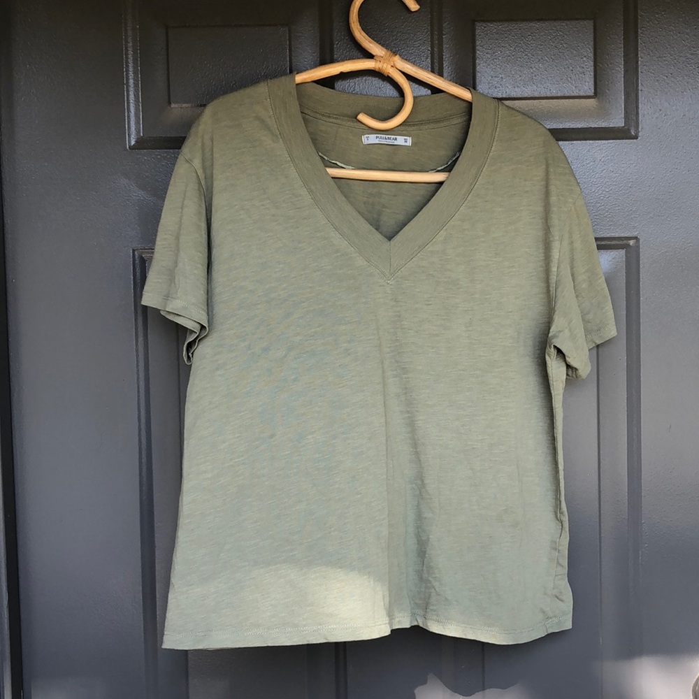 Casual kaki t shirt